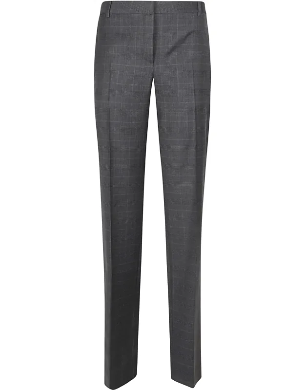 Cayana Checked Wool Trousers