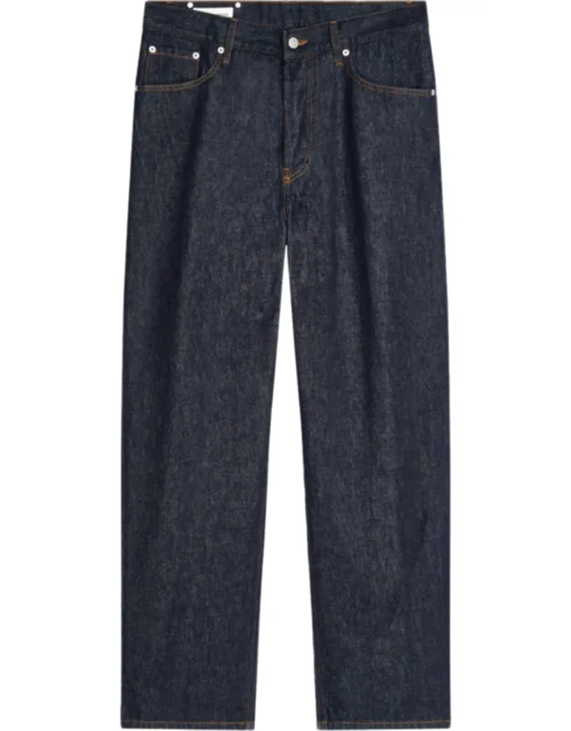 Straight-leg Denim Trousers With Classic Five-pocket Design