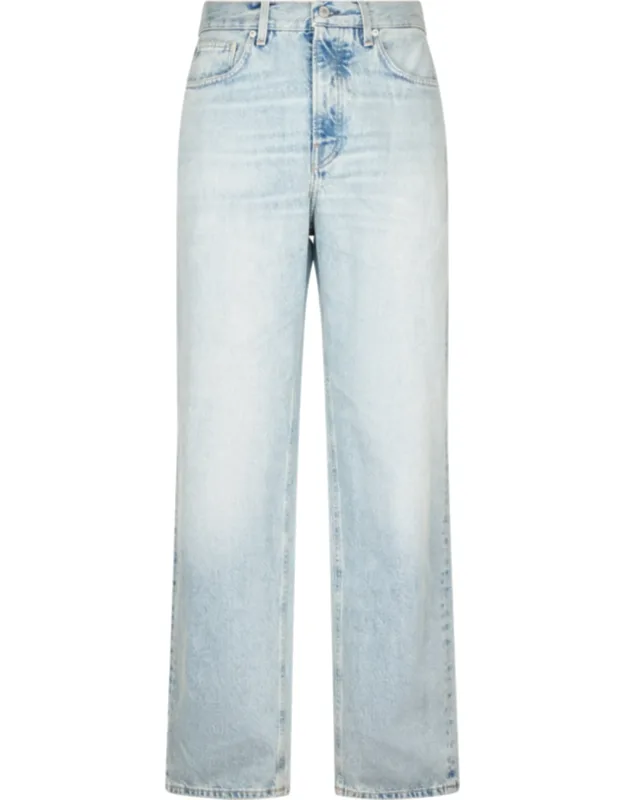 Light Wash Denim Trousers