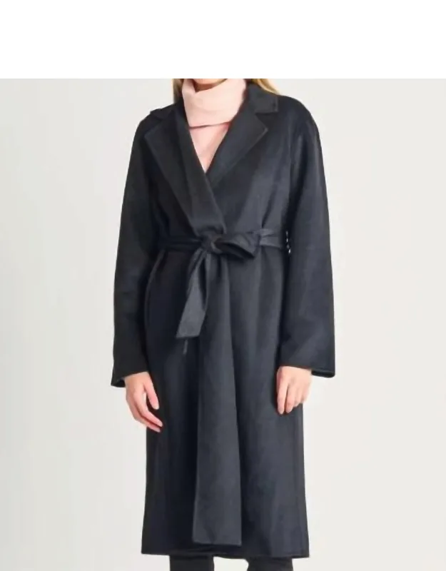 Longline Belted Coat