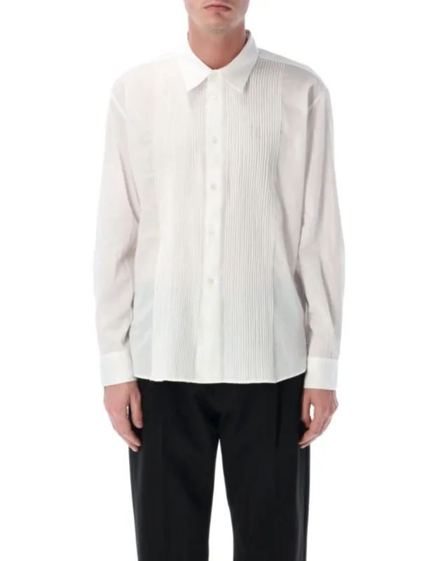 Pleated Cotton Shirt