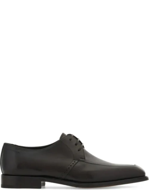 Polished Leather Flats With Pointed Toe