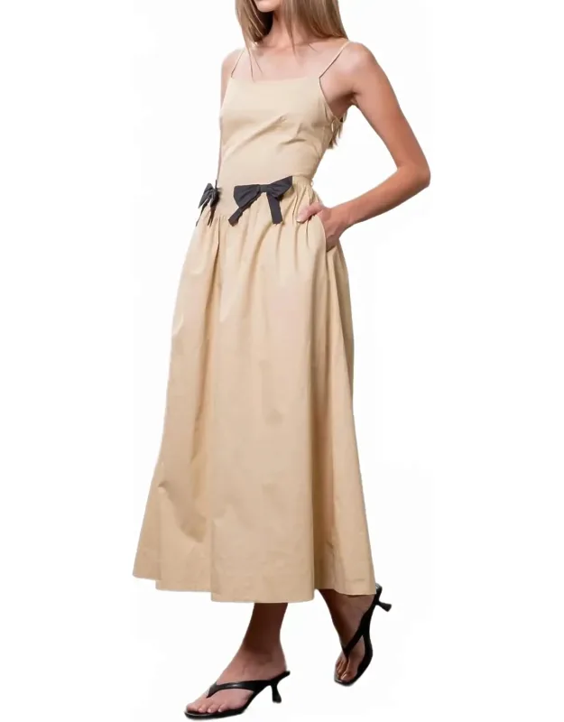 Sleeveless Square Neck Midi Dress