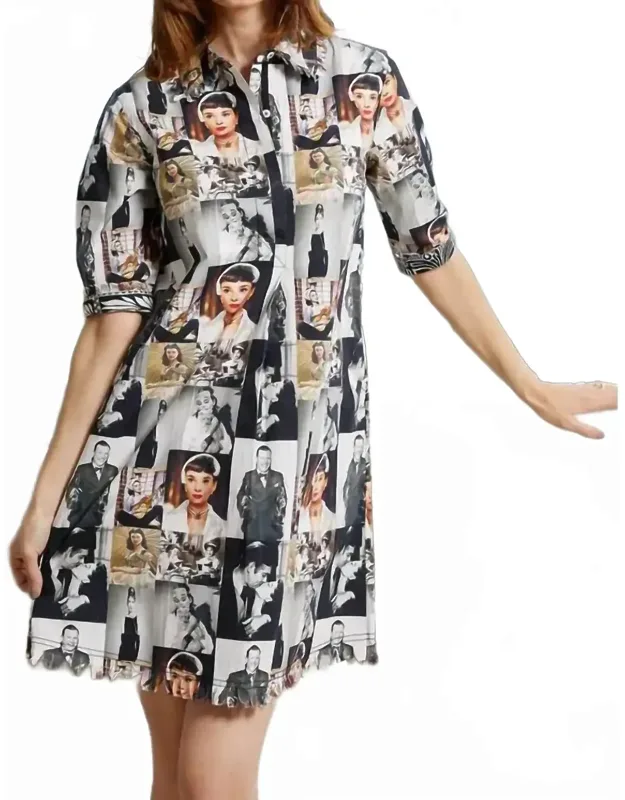 Chatham Dress In Audrey H. Print, Comfortable And Cute
