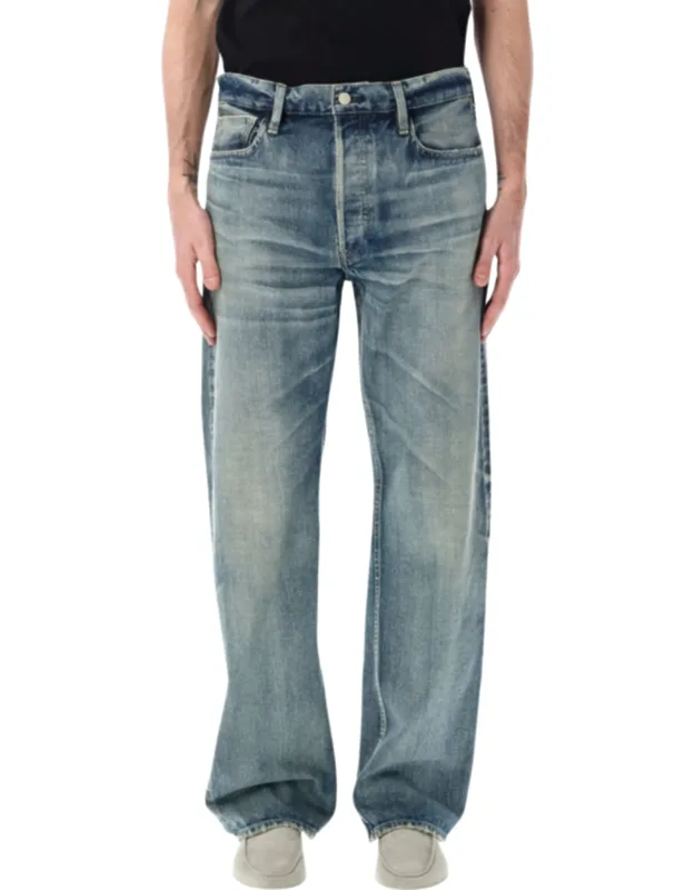 Relaxed Straight Denim Jeans