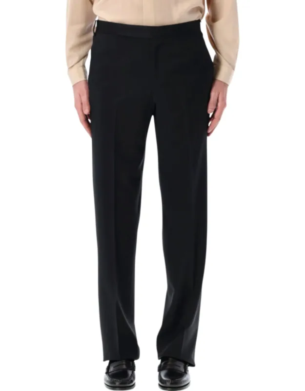 Crepe Gabardine Tailored Trousers