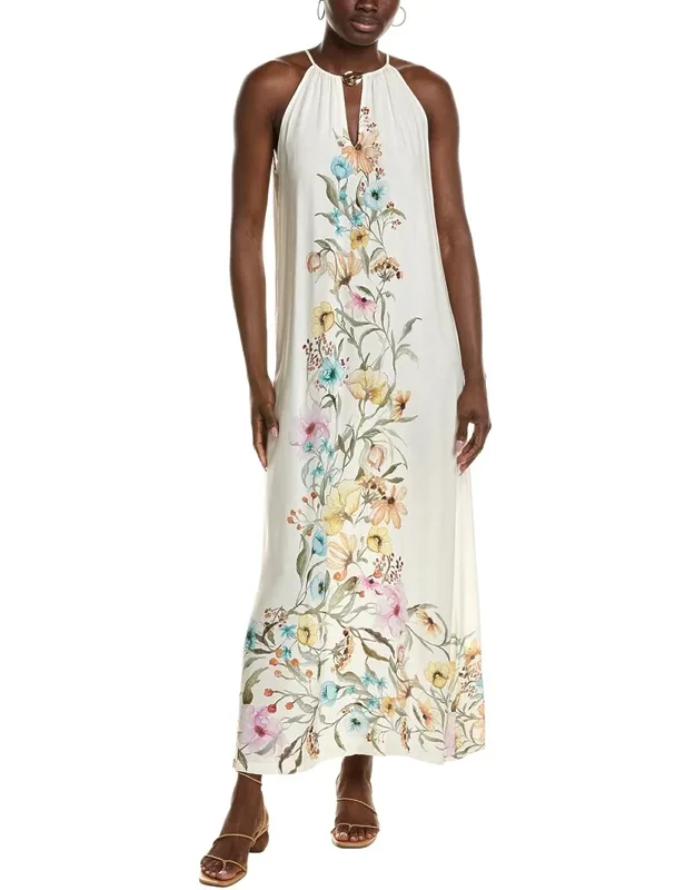 High Neck Flowy Maxi Dress
