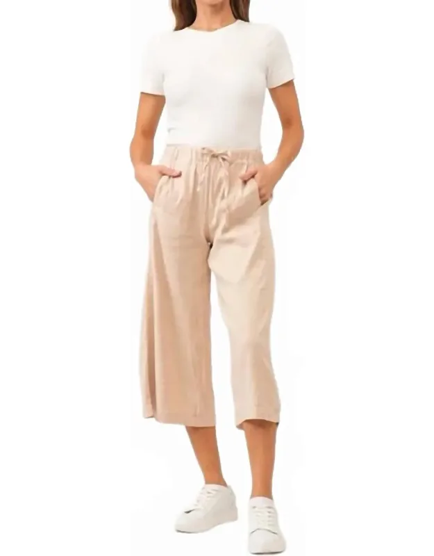 Elina Super High Rise Cropped Wide Leg Pants