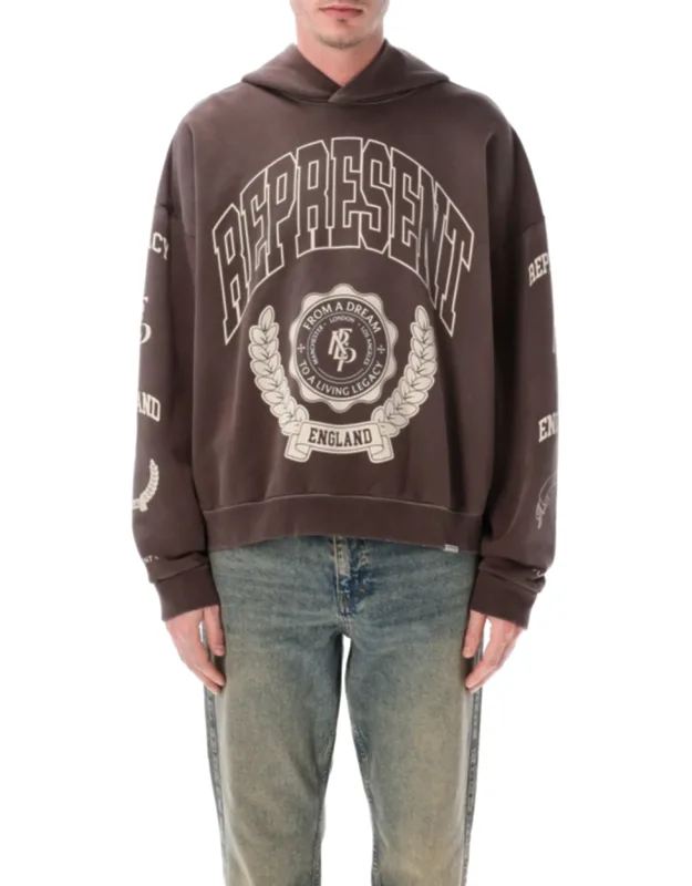 Crest Graphic Cotton Hoodie