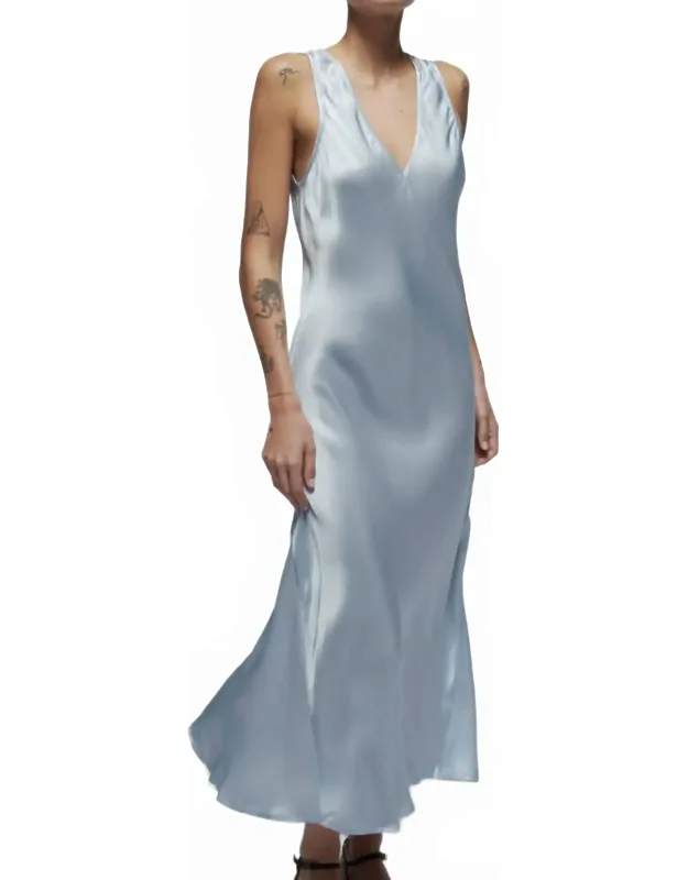 V-neck Midi Dress