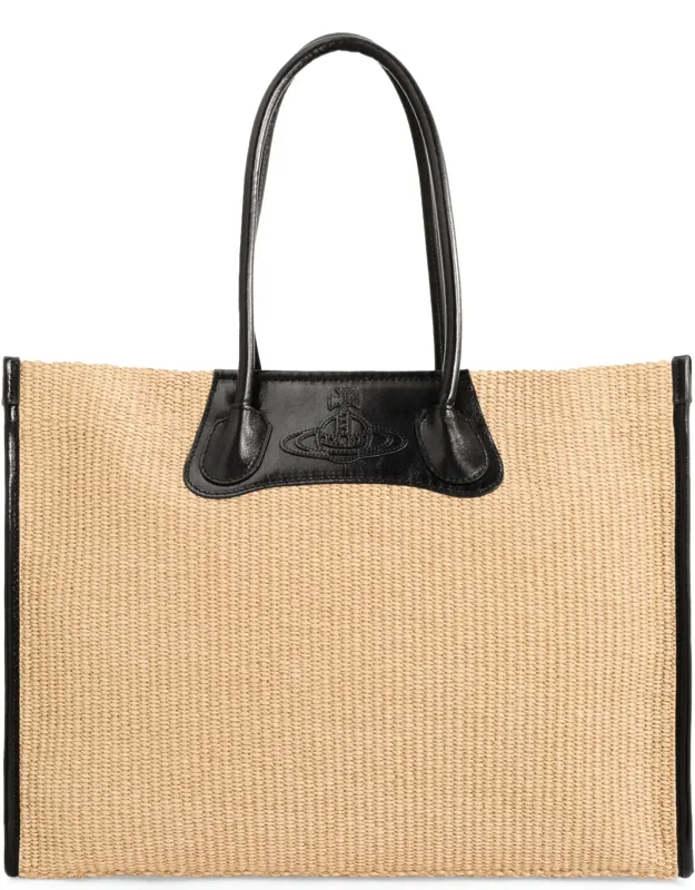 Rectangular Woven Tote Bag
