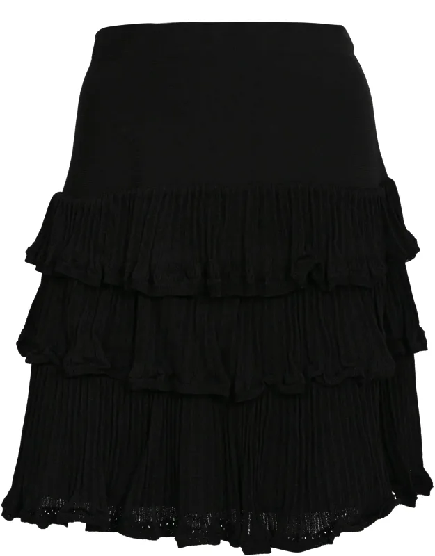 Ruffle Tiered Mini Skirt