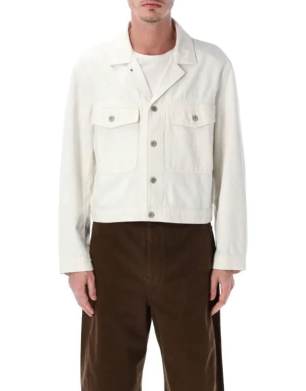 Structured Cotton Straight Work Jacket