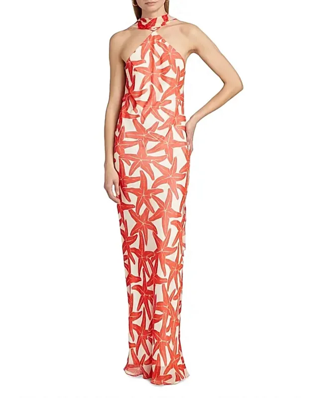 Santorelli Dress In Starfish Print