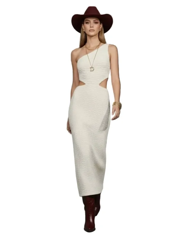 Knit Cutout Midi Dress