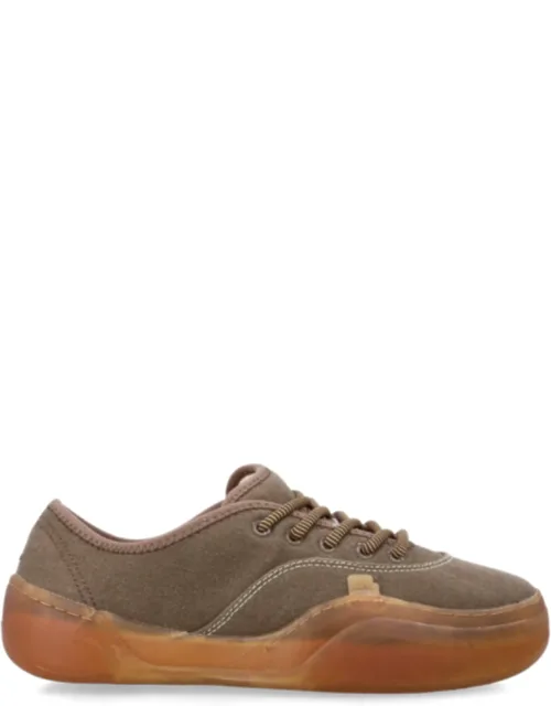 Contrast Stitching Low Top Canvas Sneakers