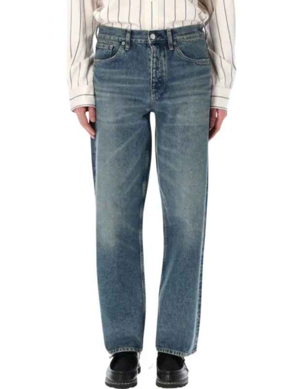 Organic Cotton Indigo Vintage Washed Jeans