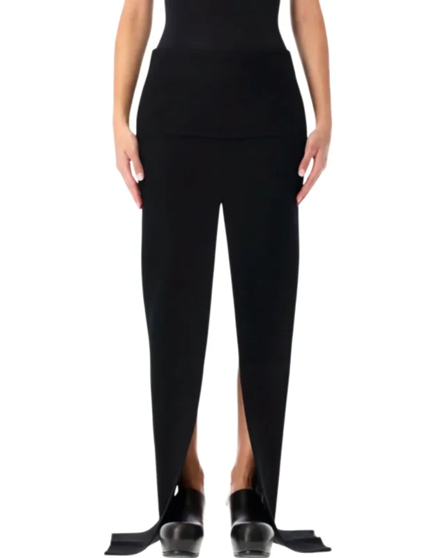 Fitted Stretch Wool Skirt
