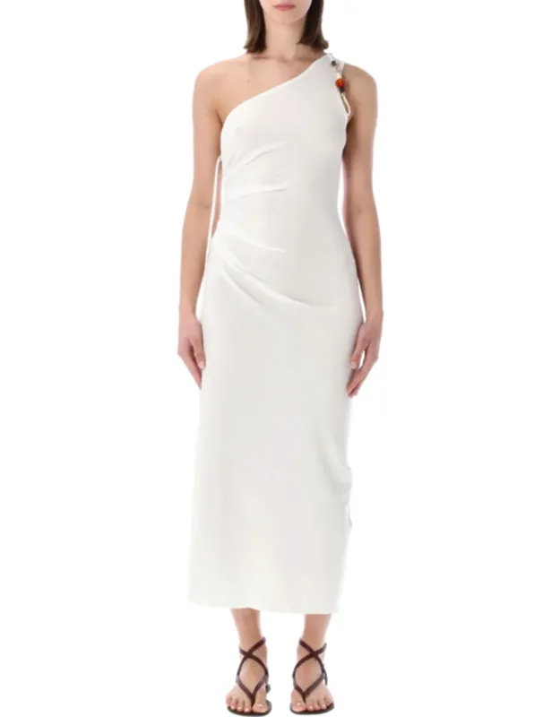 Leite Monospalla Jersey Midi Dress