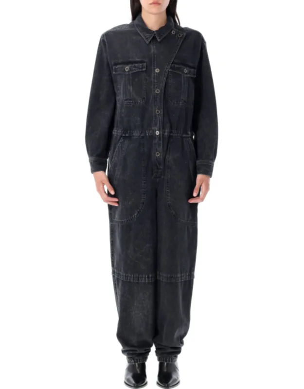 Nadia Relaxed Denim Jumpsuit