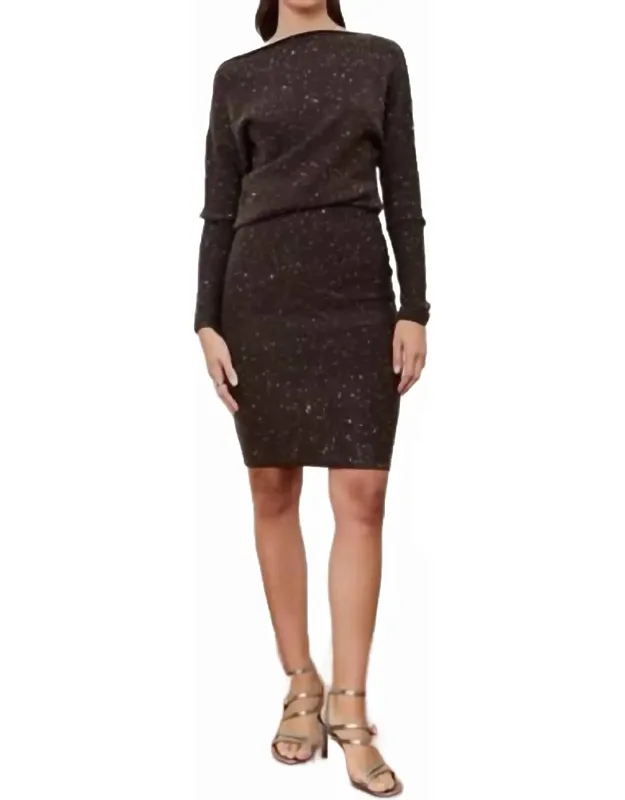 Knit Long Sleeve Mini Dress