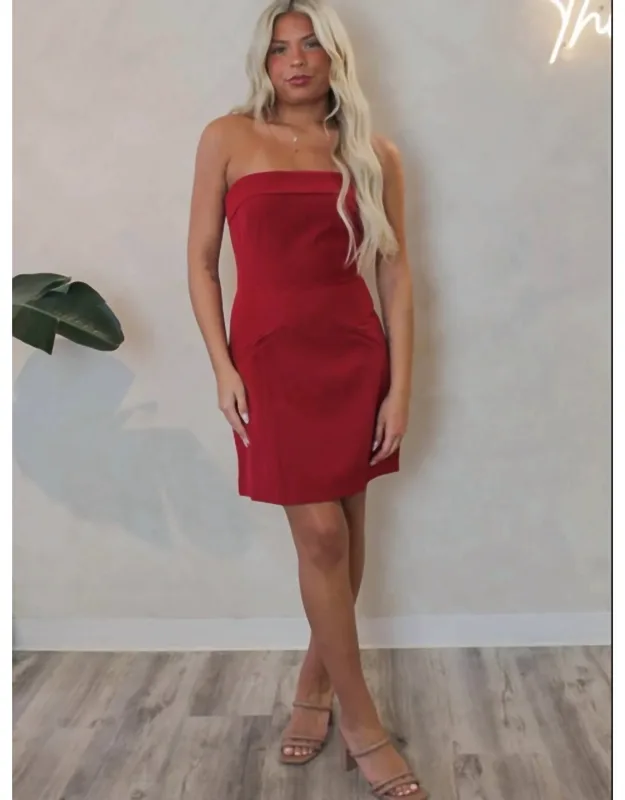Soiree Strapless Mini Dress