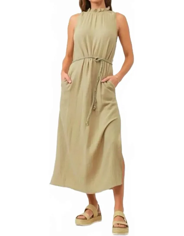 Emerson Keyhole Midi Dress