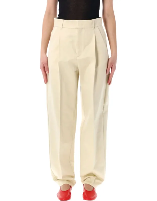 Textured Organic Cotton Trousers