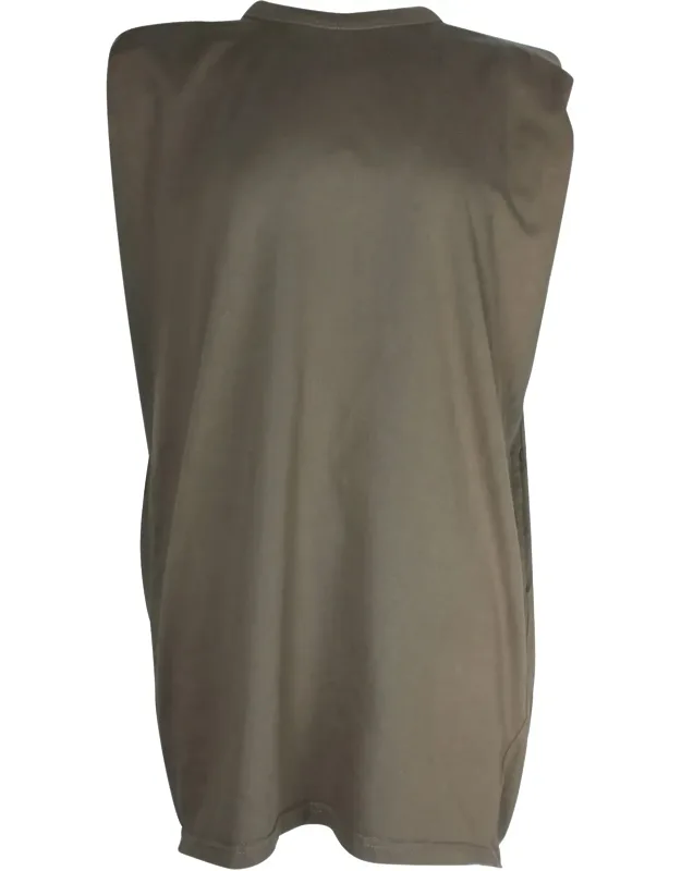 Padded Shoulder Muscle Shirt Mini Dress