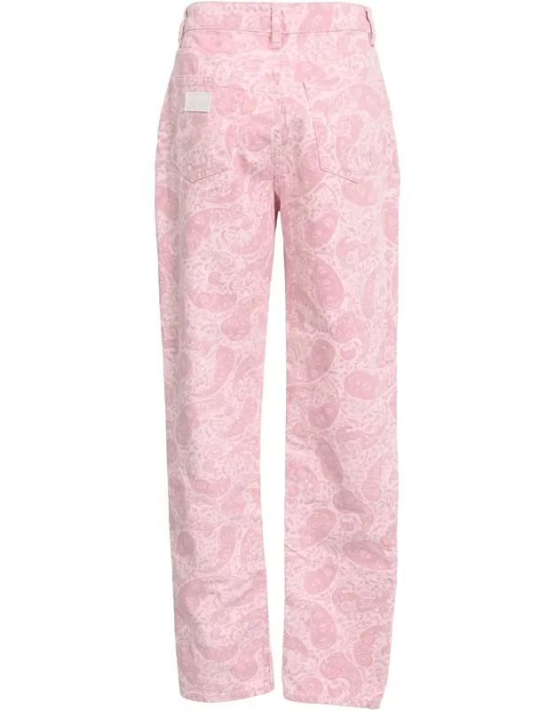 Paisley-print High-rise Jeans