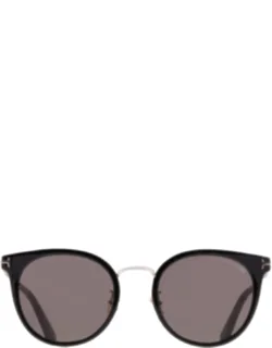 Smoke Round Sunglasses Ft1244-k 01a
