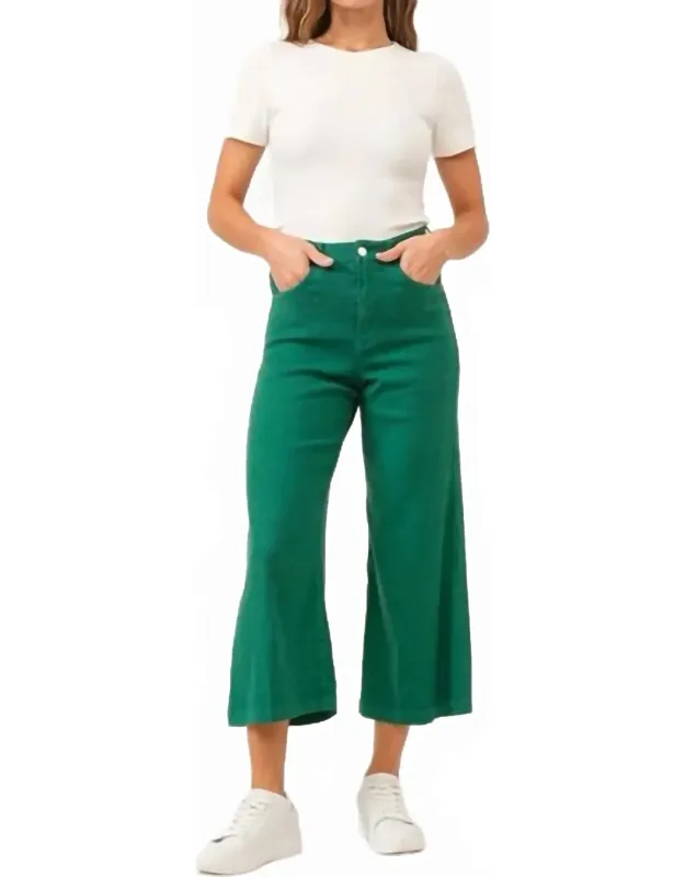 Audrey Super High Rise Cropped Wide Leg Pants