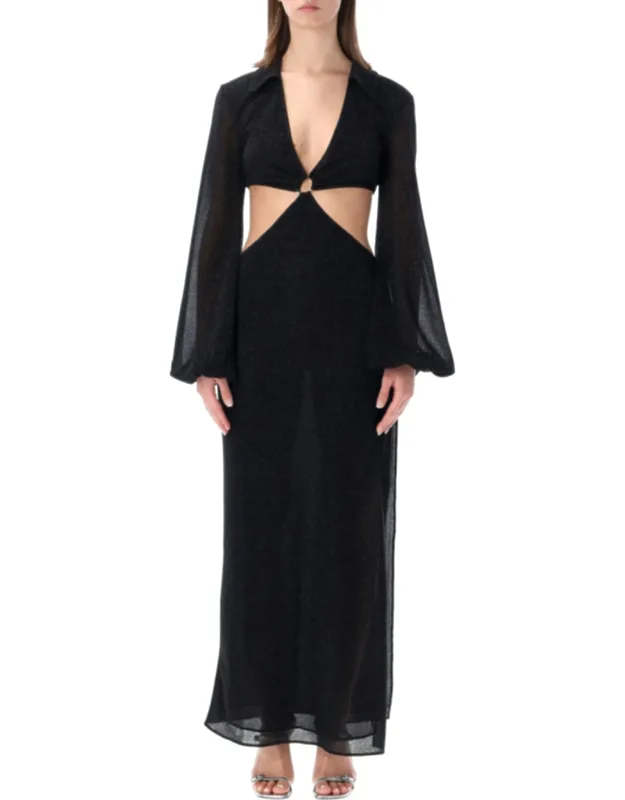 Lumiere Cut Out Lurex Dress