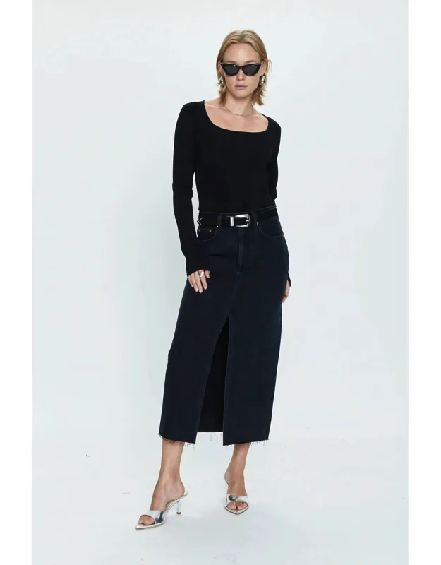 Alice Denim Midi Skirt