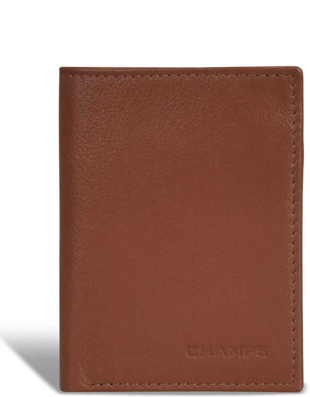 Leather Vertical Slim Wallet