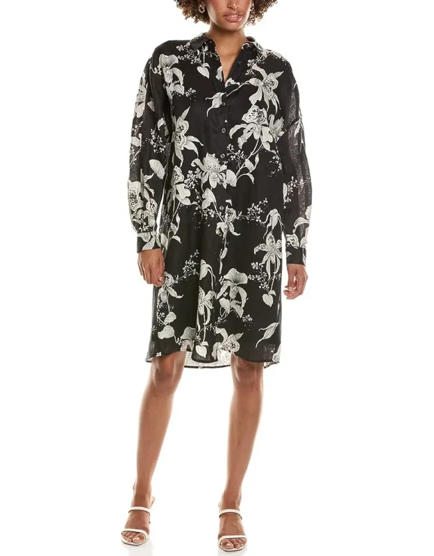 Flower Print Shirtdress