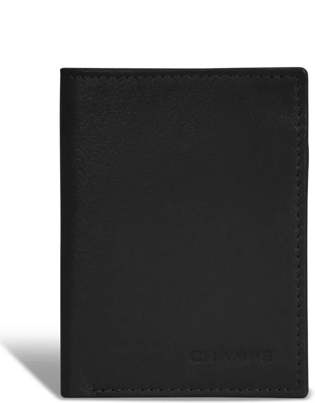 Leather Vertical Slim Wallet