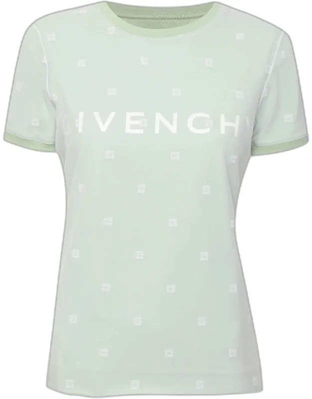 Tulle And Cotton Monogram Embroidered Double Layered T-shirt