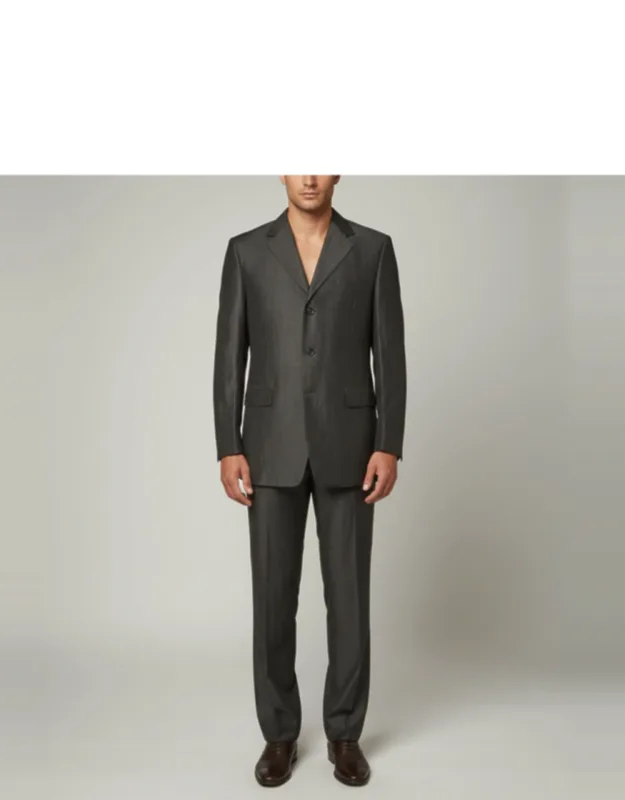 Linen Blend Single Breasted Suit