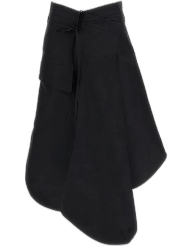 Asymmetric Midi Skirt