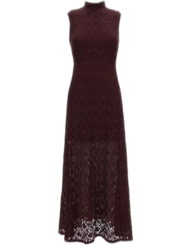 Maxi Flared Lace Dress