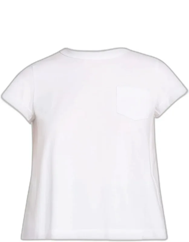Cotton Poplin And Cotton Jersey T-shirt