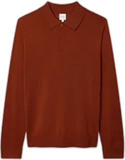Washable Merino Wool Polo Shirt