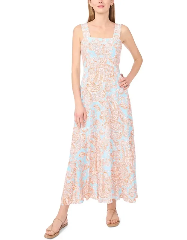 Thick Strap Maxi Dress - Slip-on Styling, 100% Rayon