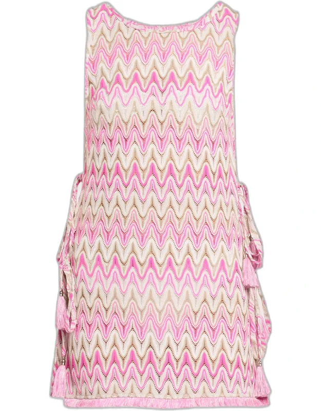 Zig-zag Coverup Mini Dress