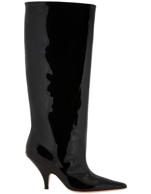 Katy Patent Leather Long Boots