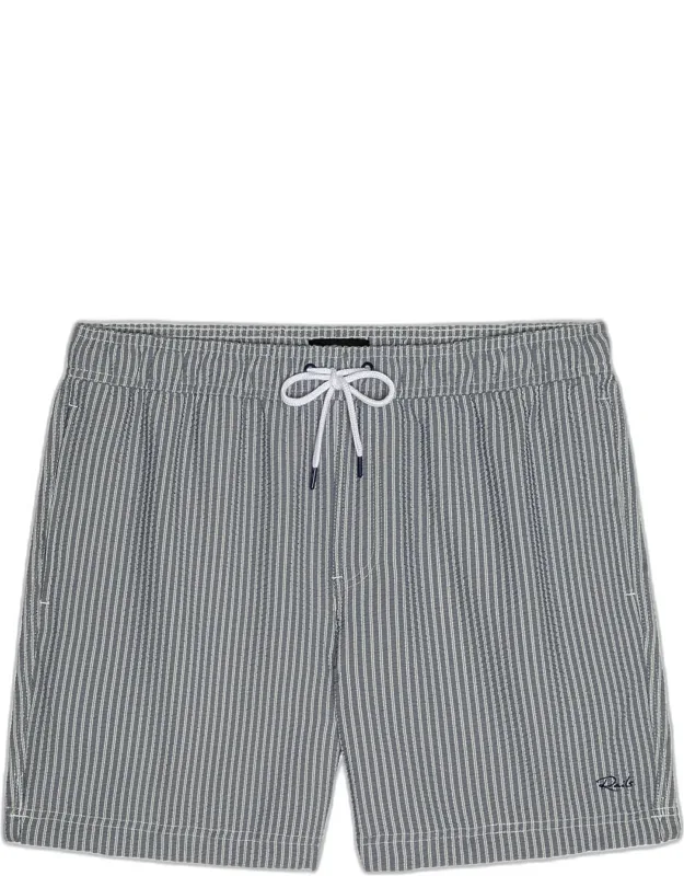 La Brea Deck-striped Swim Shorts