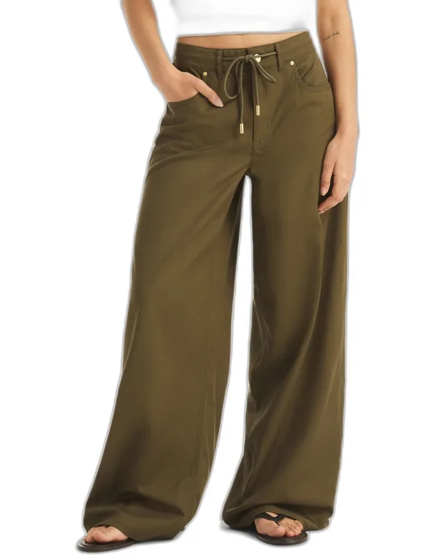 Wide Leg Drawstring Pants