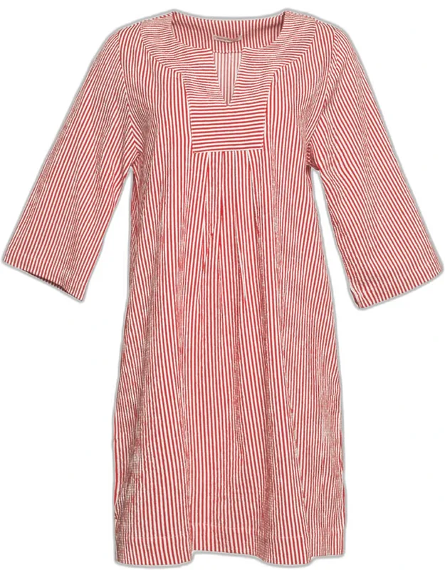 Striped Seersucker Shift Dress