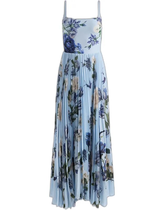 Pleated Maxi Dress